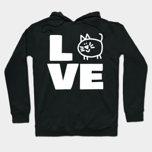 Love Chonk Cat Animals Hoodie